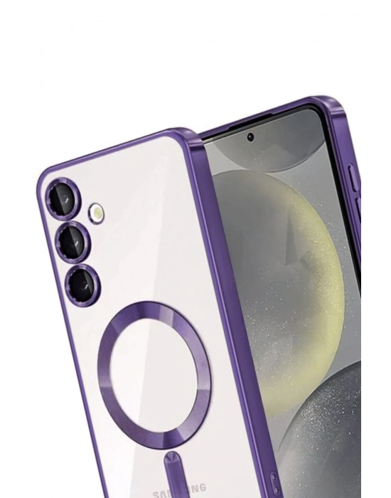 Newface Samsung Galaxy A35 5G Kross Magneticsafe Kapak - Mor