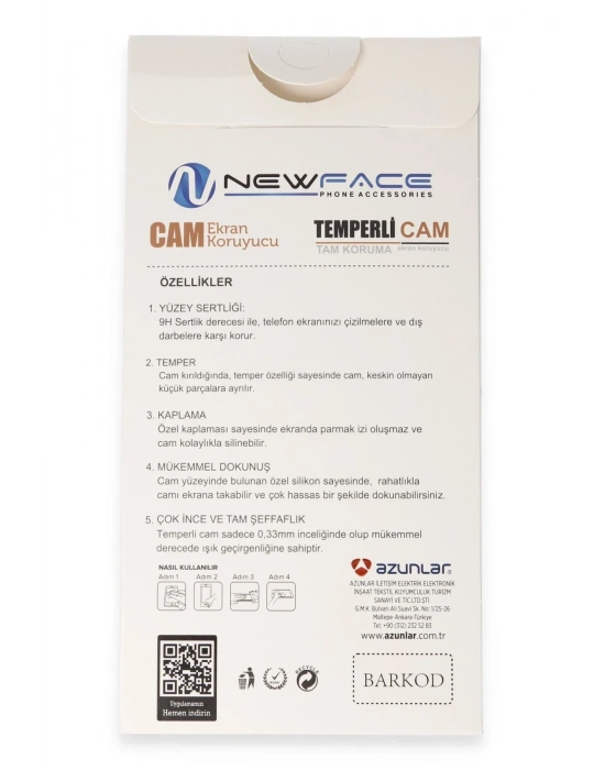 Newface Samsung Galaxy A36 3D Antistatik Hayalet Cam Ekran Koruyucu