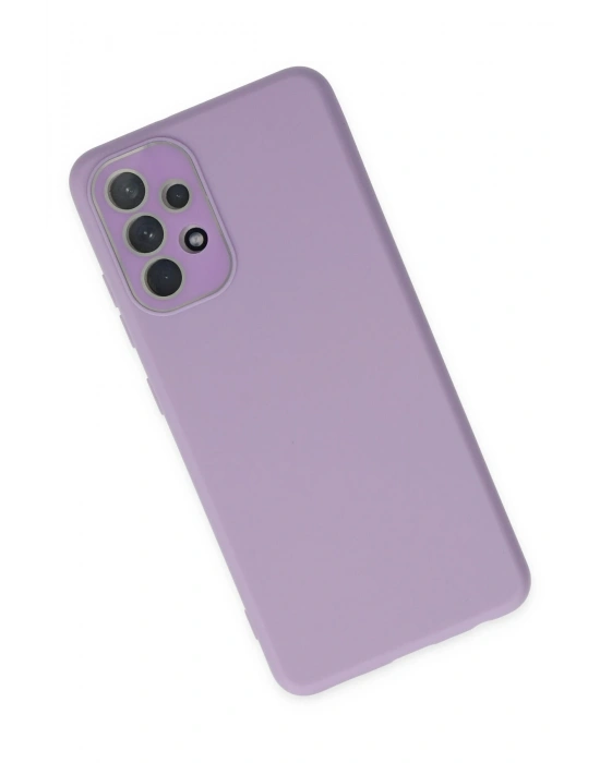 Newface Samsung Galaxy A53 5G Kılıf Lansman Glass Kapak - Lila