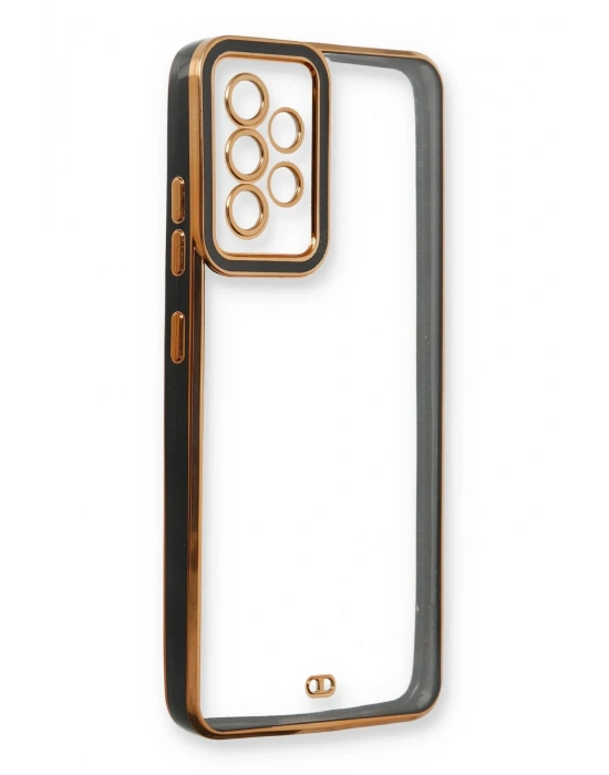 Newface Samsung Galaxy A53 5G Kılıf Liva Lens Silikon - Siyah