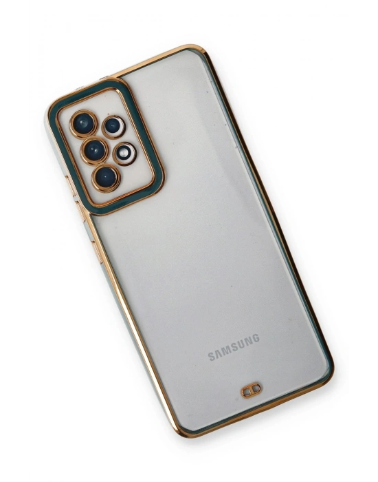 Newface Samsung Galaxy A53 5G Kılıf Liva Lens Silikon - Yeşil