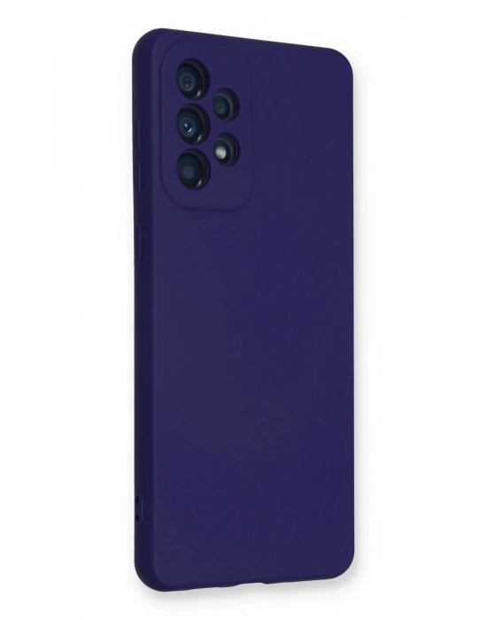 Newface Samsung Galaxy A53 5G Kılıf Nano içi Kadife Silikon - Mor