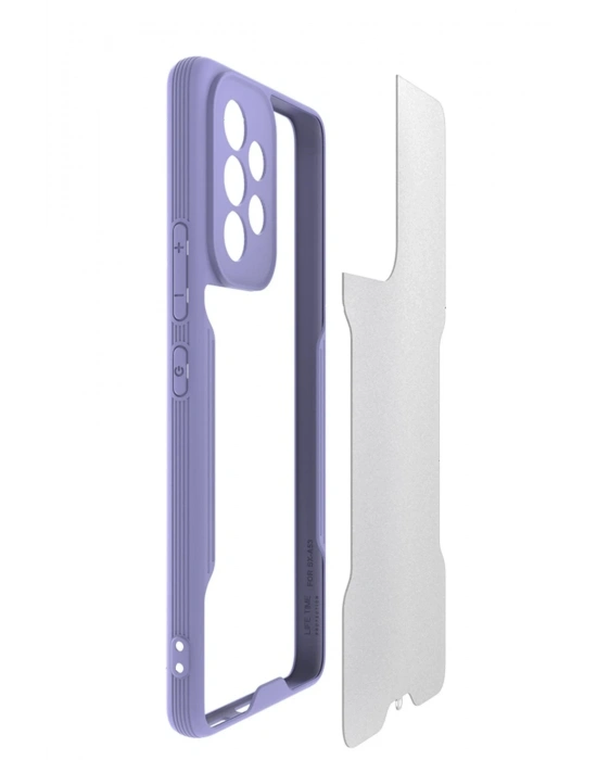 Newface Samsung Galaxy A53 5G Kılıf Platin Silikon - Sarı