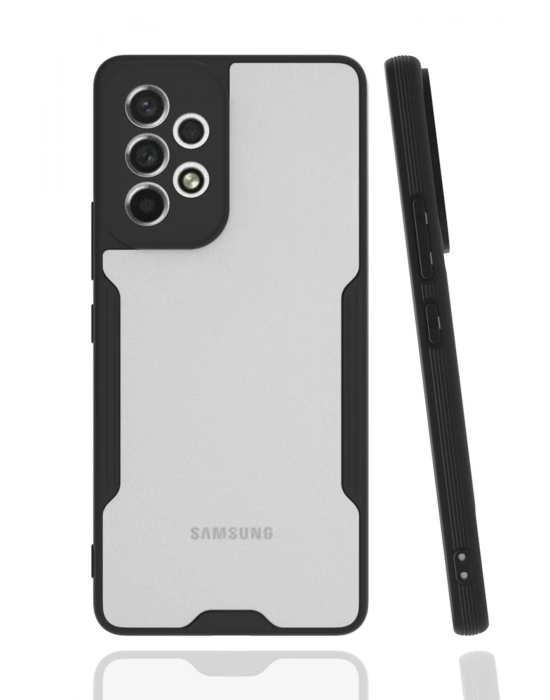 Newface Samsung Galaxy A53 5G Kılıf Platin Silikon - Siyah