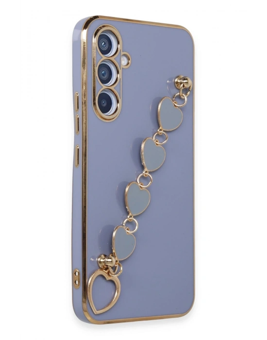 Newface Samsung Galaxy A54 5G Kılıf Esila Silikon - Gri