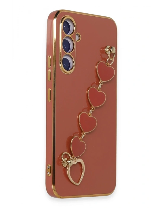 Newface Samsung Galaxy A54 5G Kılıf Esila Silikon - Kırmızı