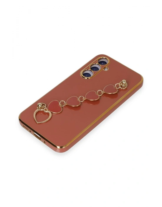 Newface Samsung Galaxy A54 5G Kılıf Esila Silikon - Kırmızı