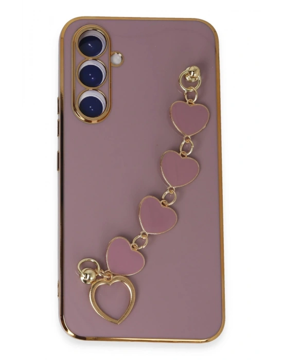 Newface Samsung Galaxy A54 5G Kılıf Esila Silikon - Mor