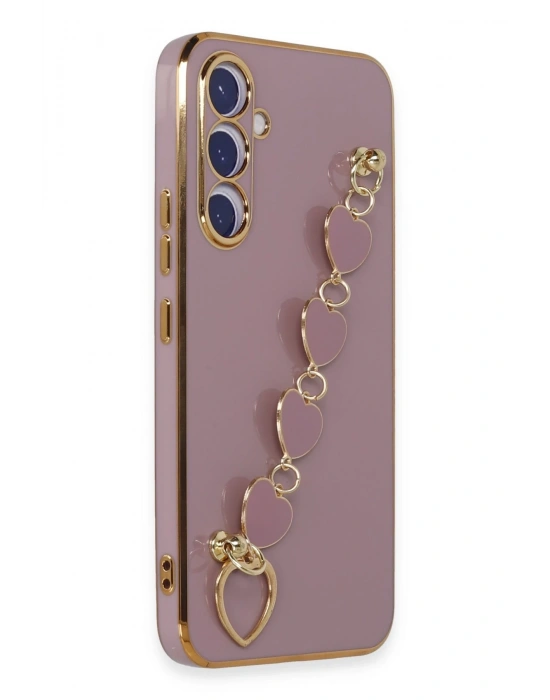 Newface Samsung Galaxy A54 5G Kılıf Esila Silikon - Mor