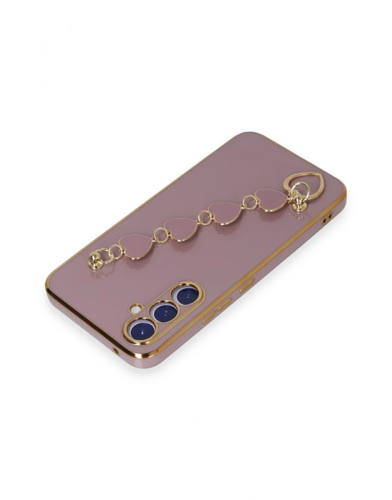 Newface Samsung Galaxy A54 5G Kılıf Esila Silikon - Mor