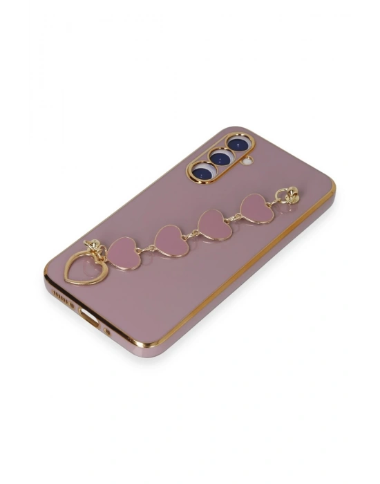 Newface Samsung Galaxy A54 5G Kılıf Esila Silikon - Mor