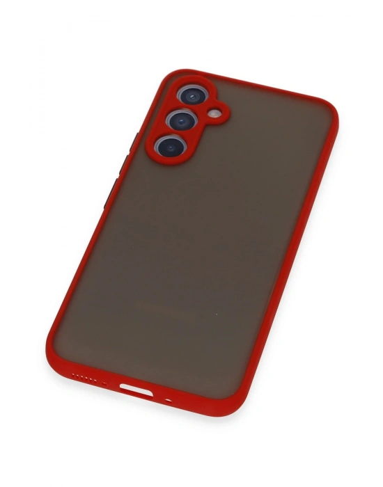 Newface Samsung Galaxy A54 5G Kılıf Montreal Silikon Kapak - Kırmızı