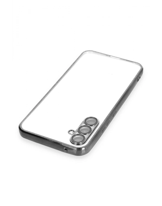 Newface Samsung Galaxy A54 5G Kılıf Razer Lensli Silikon - Siyah