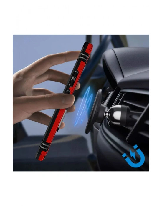 Newface Samsung Galaxy A54 5G Kılıf Sofya Yüzüklü Silikon Kapak - Rose