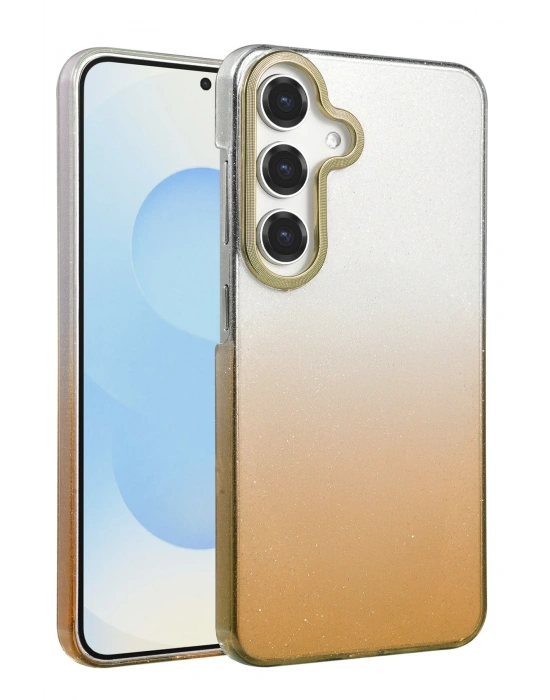 Newface Samsung Galaxy A55 5G Glossy Kapak - Çöl Titanyum