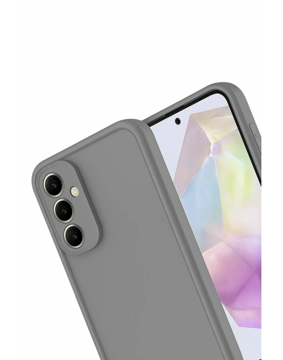 Newface Samsung Galaxy A56 Kılıf Viera Silikon - Gri