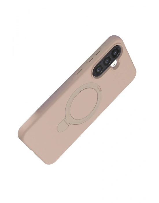 Newface Samsung Galaxy A56 Regal Magsafe Standlı Kapak - Çöl Titanyum