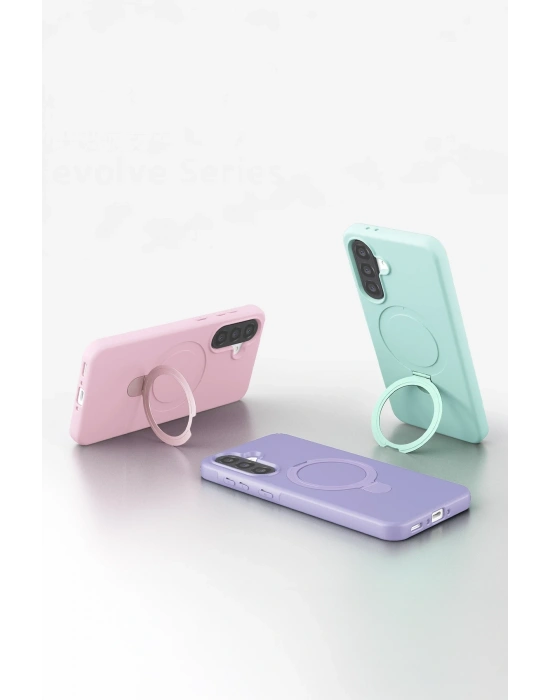 Newface Samsung Galaxy A56 Regal Magsafe Standlı Kapak - Derin Mor