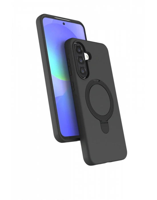 Newface Samsung Galaxy A56 Regal Magsafe Standlı Kapak - Siyah