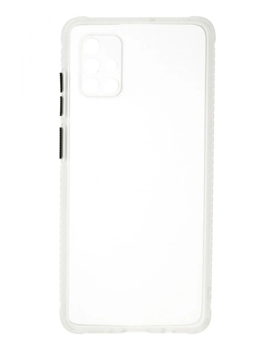 Newface Samsung Galaxy A71 Kılıf Miami Şeffaf Silikon - Şeffaf