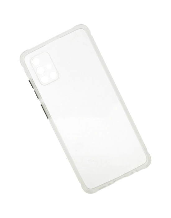 Newface Samsung Galaxy A71 Kılıf Miami Şeffaf Silikon - Şeffaf