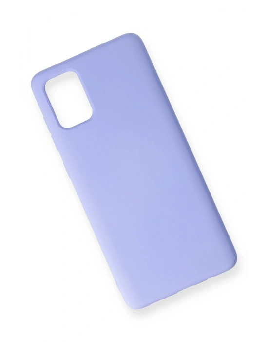 Newface Samsung Galaxy A71 Kılıf Nano içi Kadife Silikon - Lila