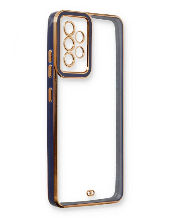 Newface Samsung Galaxy A73 5G Kılıf Liva Lens Silikon - Mavi