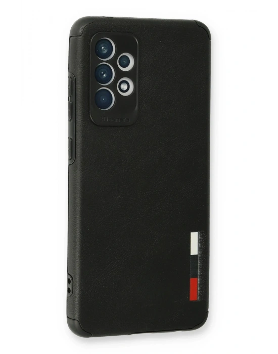 Newface Samsung Galaxy A73 5G Kılıf Loop Deri Silikon - Siyah