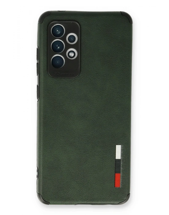 Newface Samsung Galaxy A73 5G Kılıf Loop Deri Silikon - Yeşil