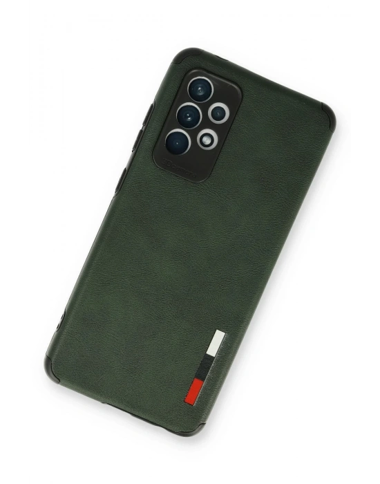 Newface Samsung Galaxy A73 5G Kılıf Loop Deri Silikon - Yeşil