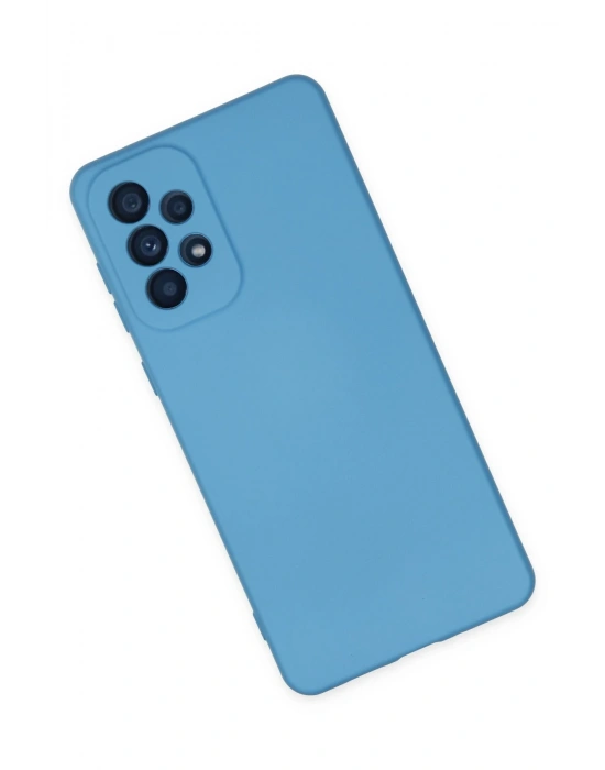 Newface Samsung Galaxy A73 5G Kılıf Nano içi Kadife Silikon - Mavi