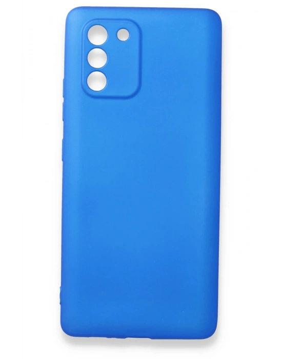 Newface Samsung Galaxy A91 / S10 Lite Kılıf First Silikon - Mavi