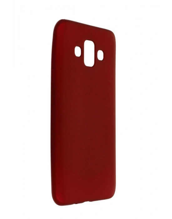 Newface Samsung Galaxy J7 Duo Kılıf First Silikon - Bordo