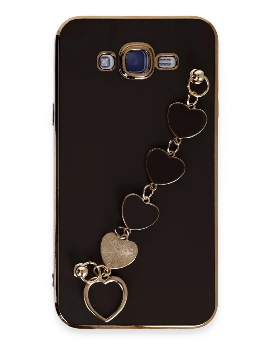 Newface Samsung Galaxy J7 Kılıf Esila Silikon - Siyah