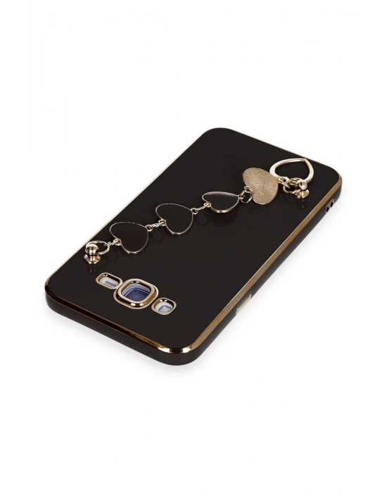 Newface Samsung Galaxy J7 Kılıf Esila Silikon - Siyah