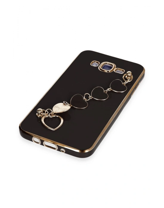 Newface Samsung Galaxy J7 Kılıf Esila Silikon - Siyah