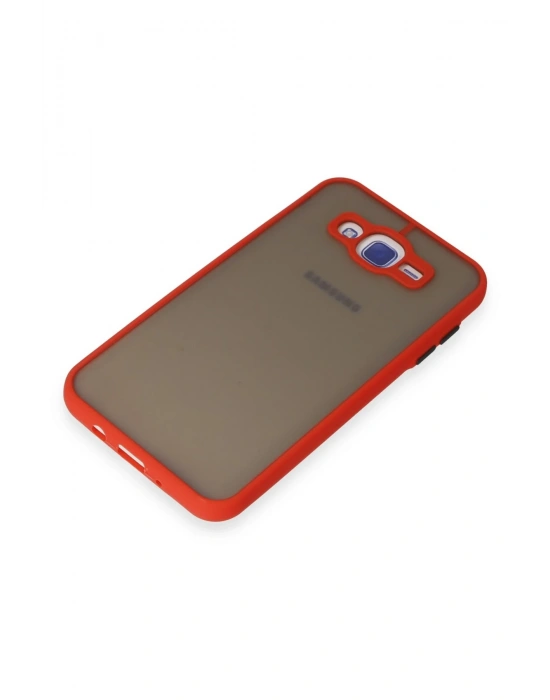 Newface Samsung Galaxy J7 Kılıf Montreal Silikon Kapak - Kırmızı