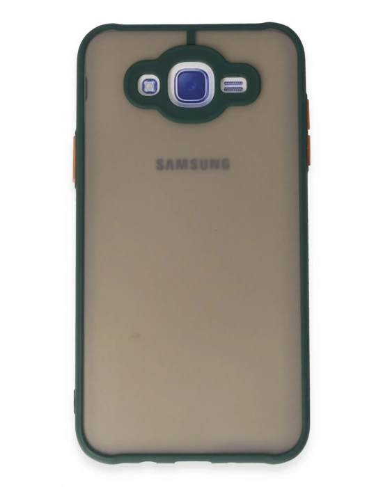 Newface Samsung Galaxy J7 Kılıf Montreal Silikon Kapak - Yeşil
