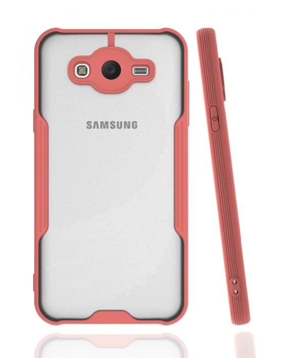 Newface Samsung Galaxy J7 Kılıf Platin Silikon - Pembe