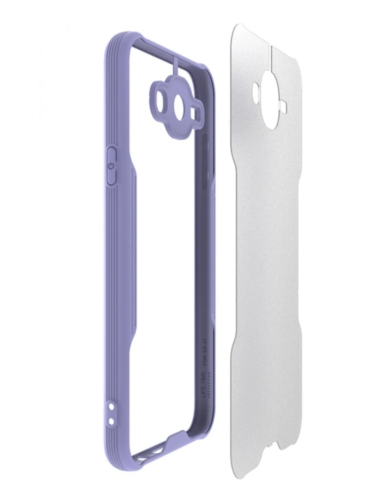 Newface Samsung Galaxy J7 Kılıf Platin Silikon - Siyah