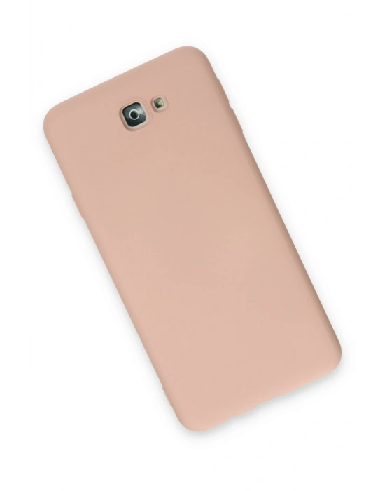 Newface Samsung Galaxy J7 Prime Kılıf Nano içi Kadife Silikon - Pudra