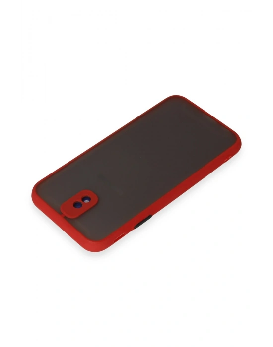 Newface Samsung Galaxy J7 Pro / J730 Kılıf Montreal Silikon Kapak - Kırmızı