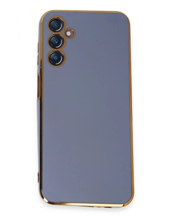 Newface Samsung Galaxy M14 5G Kılıf Volet Silikon - Mavi