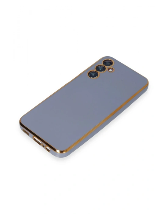 Newface Samsung Galaxy M14 5G Kılıf Volet Silikon - Mavi