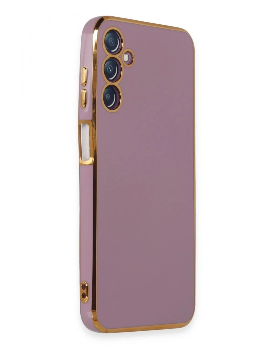 Newface Samsung Galaxy M14 5G Kılıf Volet Silikon - Mor