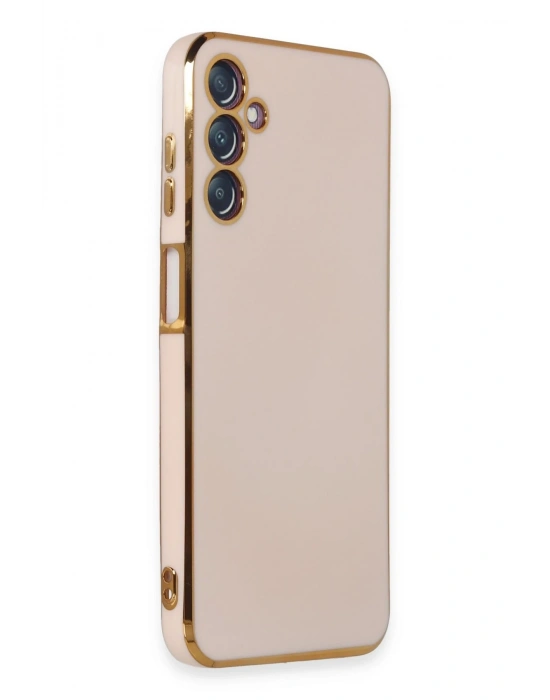 Newface Samsung Galaxy M14 5G Kılıf Volet Silikon - Pembe