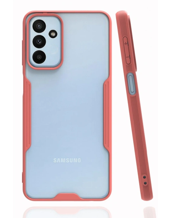 Newface Samsung Galaxy M23 Kılıf Platin Silikon - Pembe