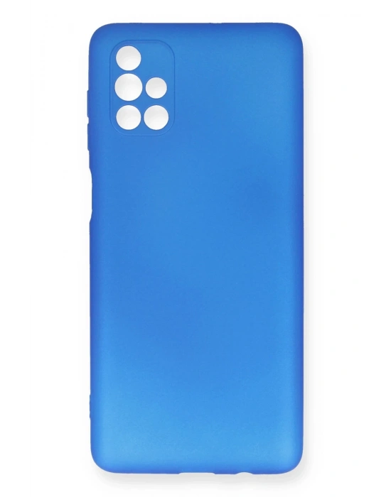 Newface Samsung Galaxy M51 Kılıf First Silikon - Mavi