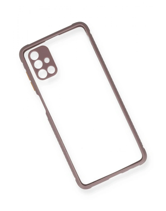 Newface Samsung Galaxy M51 Kılıf Miami Şeffaf Silikon - Açık Mor