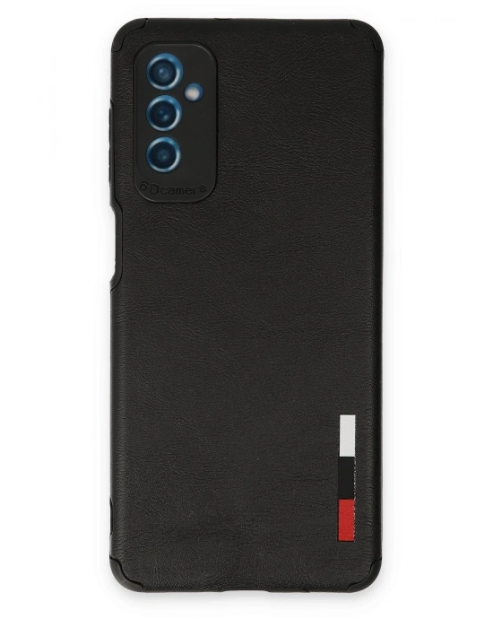 Newface Samsung Galaxy M52 5G Kılıf Loop Deri Silikon - Siyah